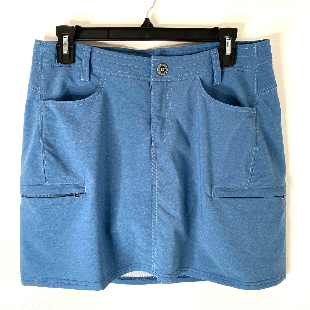 KUHL Blue Active Mini Skirt Built-In Shorts Utility Outdoor